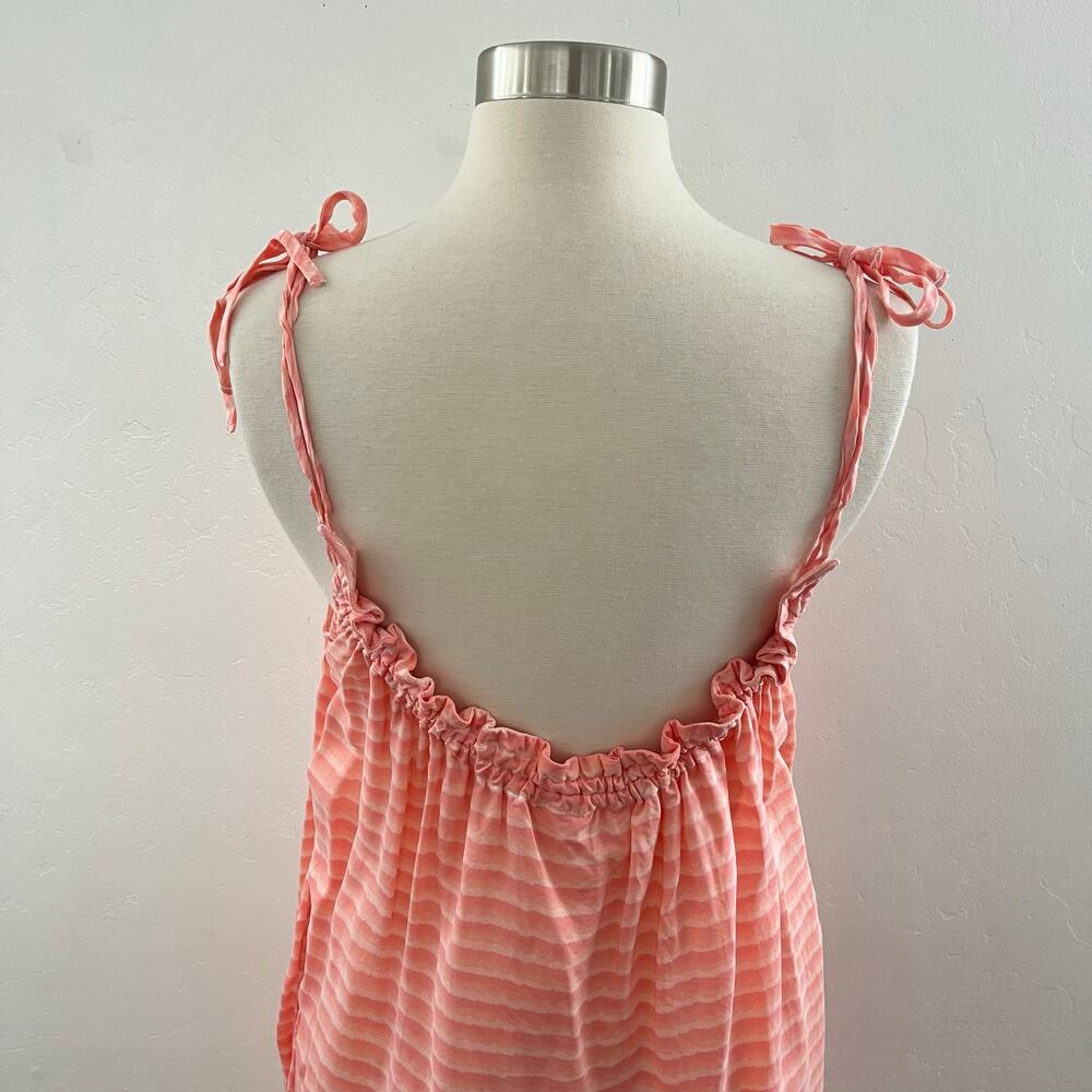 Reistor Raspberry Sorbet Dress Women's XS/S in Sunrise Stripes Midi Quiet Luxury - Picture 8 of 8